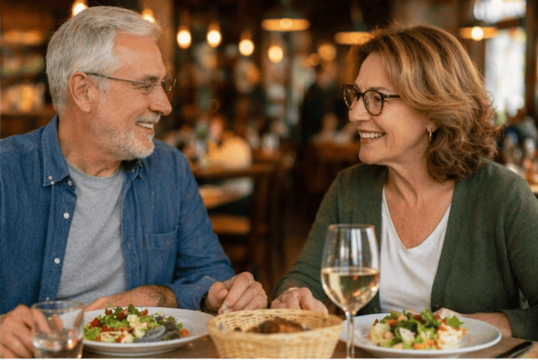 Adults exploring OTC hearing aids for home, outdoor, and noisy places