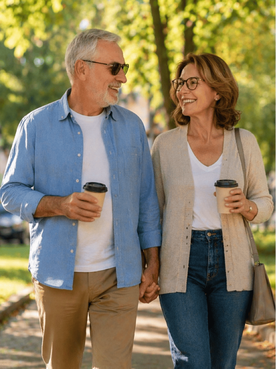 Adults exploring OTC hearing aids that fit different lifestyles and daily routines