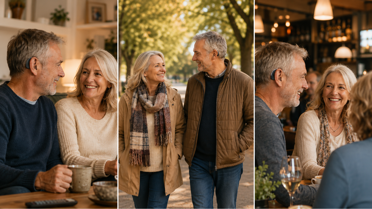 Adults adjusting OTC hearing aid sound for different everyday environments