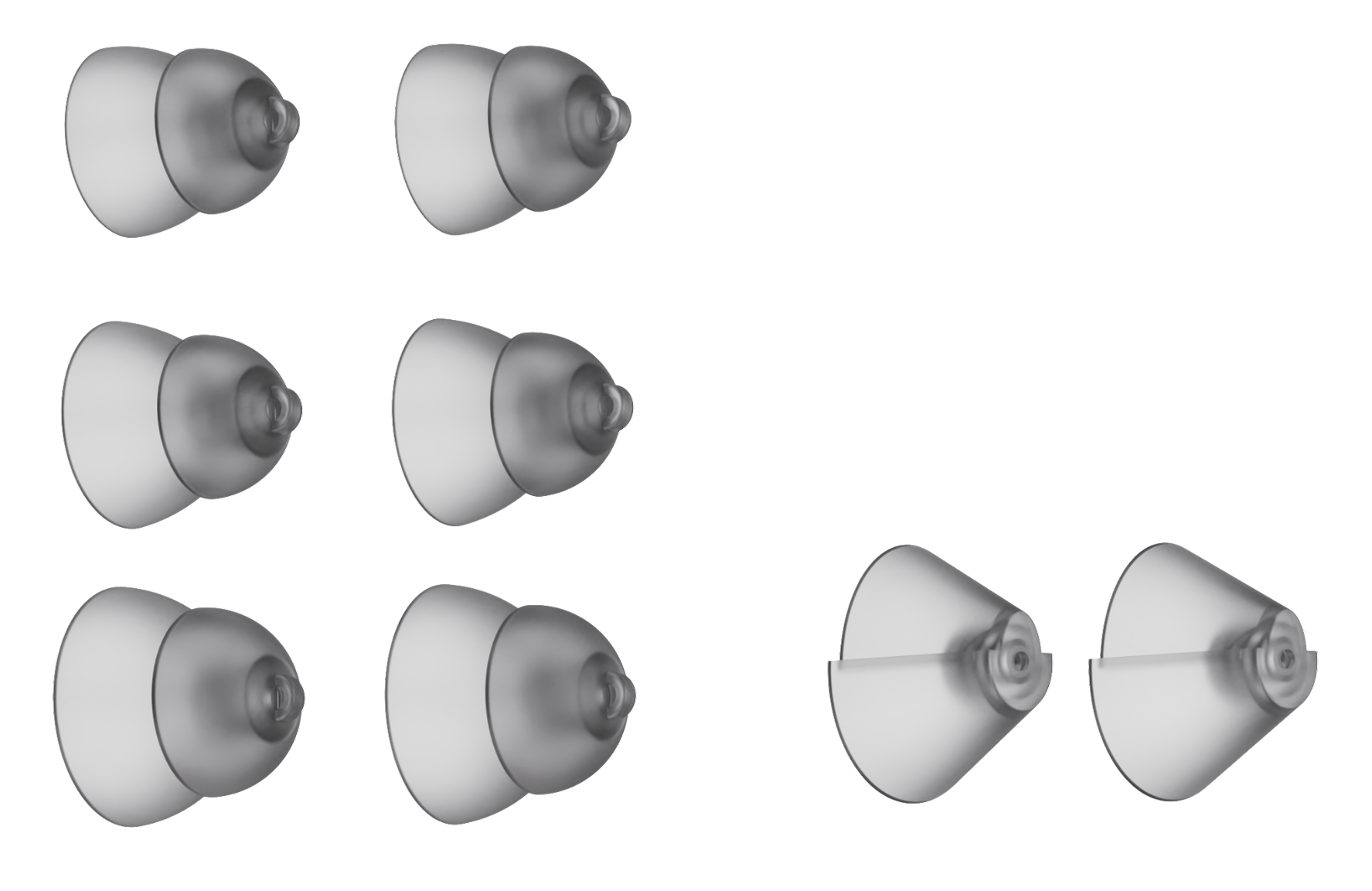 Replacement Ear Tips – Soft Silicone Comfort Fit (4-Pack)
