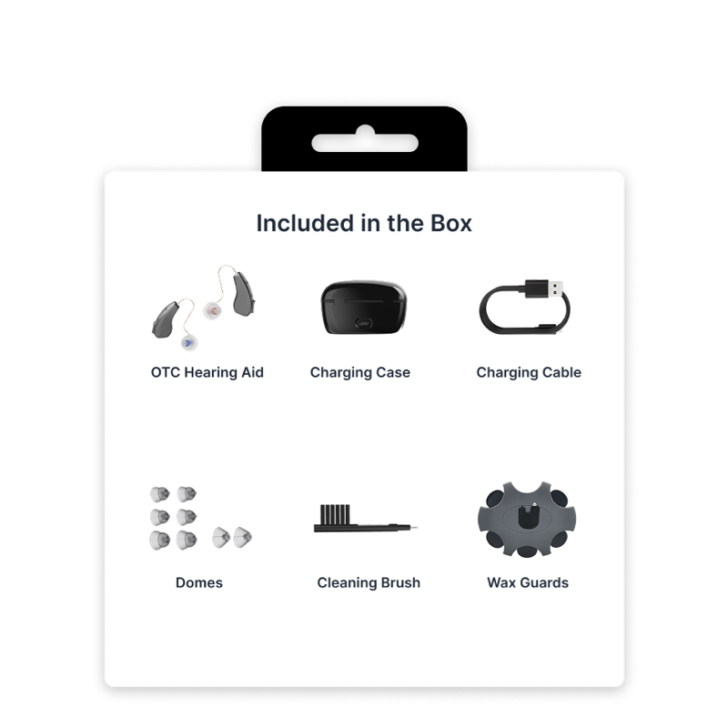 Didasou OTC RIC Hearing Aid (Adults 18+)