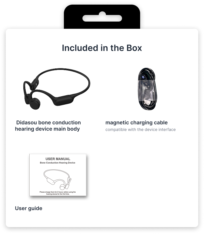 Didasou Bone Conduction Audio Device (Adults 18+)